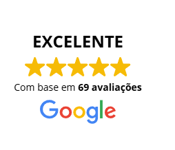 Excelente, nota 5 estrelas, com base em 69 avaliações no Google